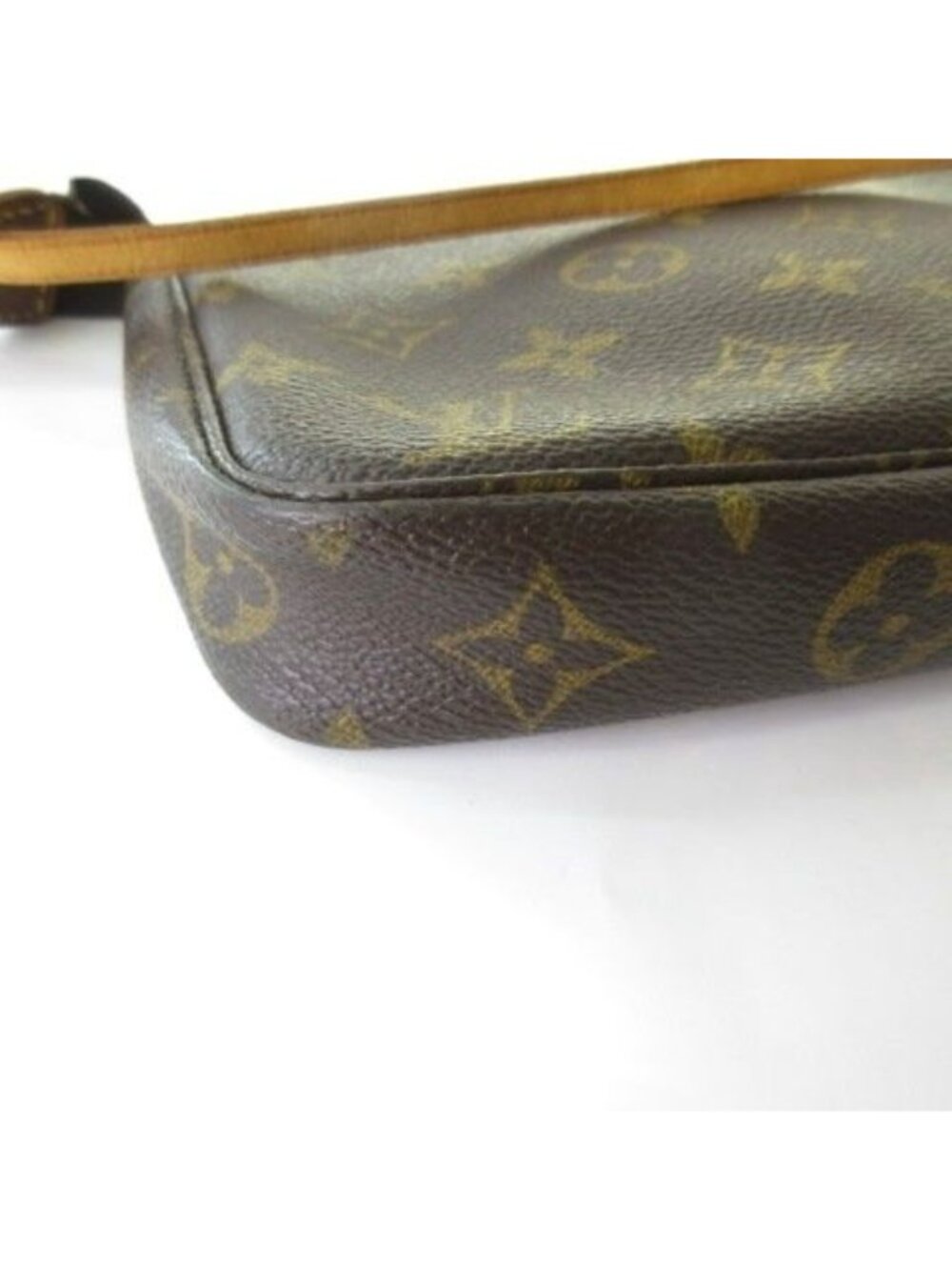 Louis Vuitton Monogram Pochette Pouch Handbag Brown - Picture 7 of 9